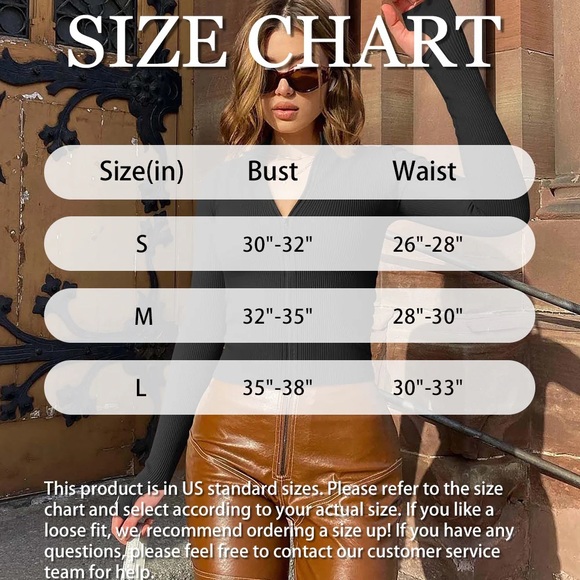 Black and Red Long Sleeve Crop Tops - Picture 2 of 2